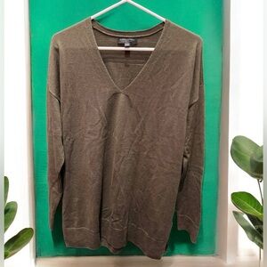 Banana republic brown long sleeve top LARGE